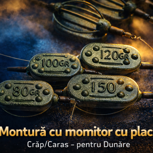 Montura cu momitor cu placa crap/caras pentru Dunare